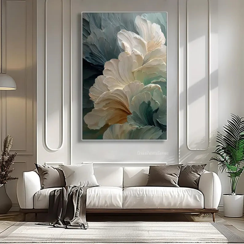 White Peony, Dark Ground