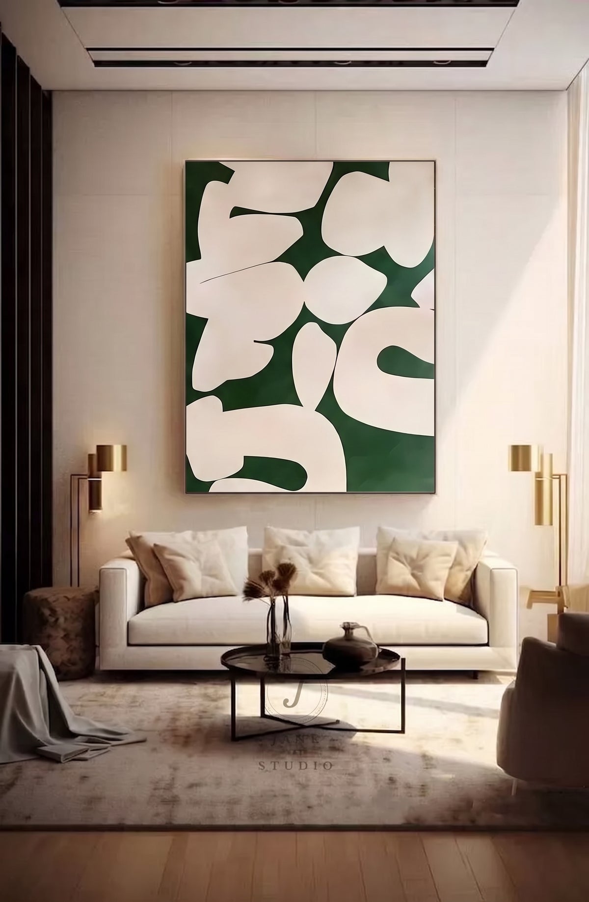 Cream on Green