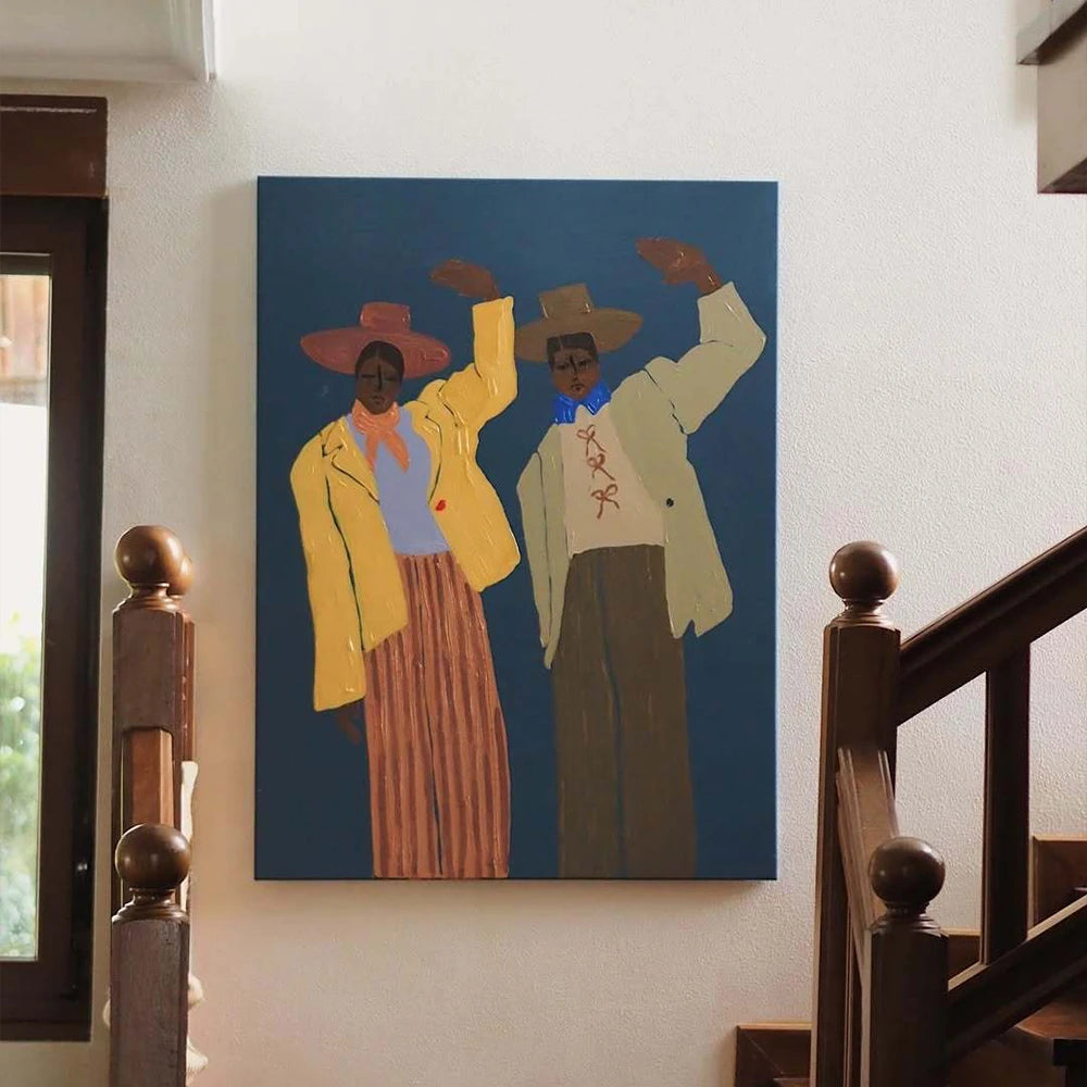 Two Waving