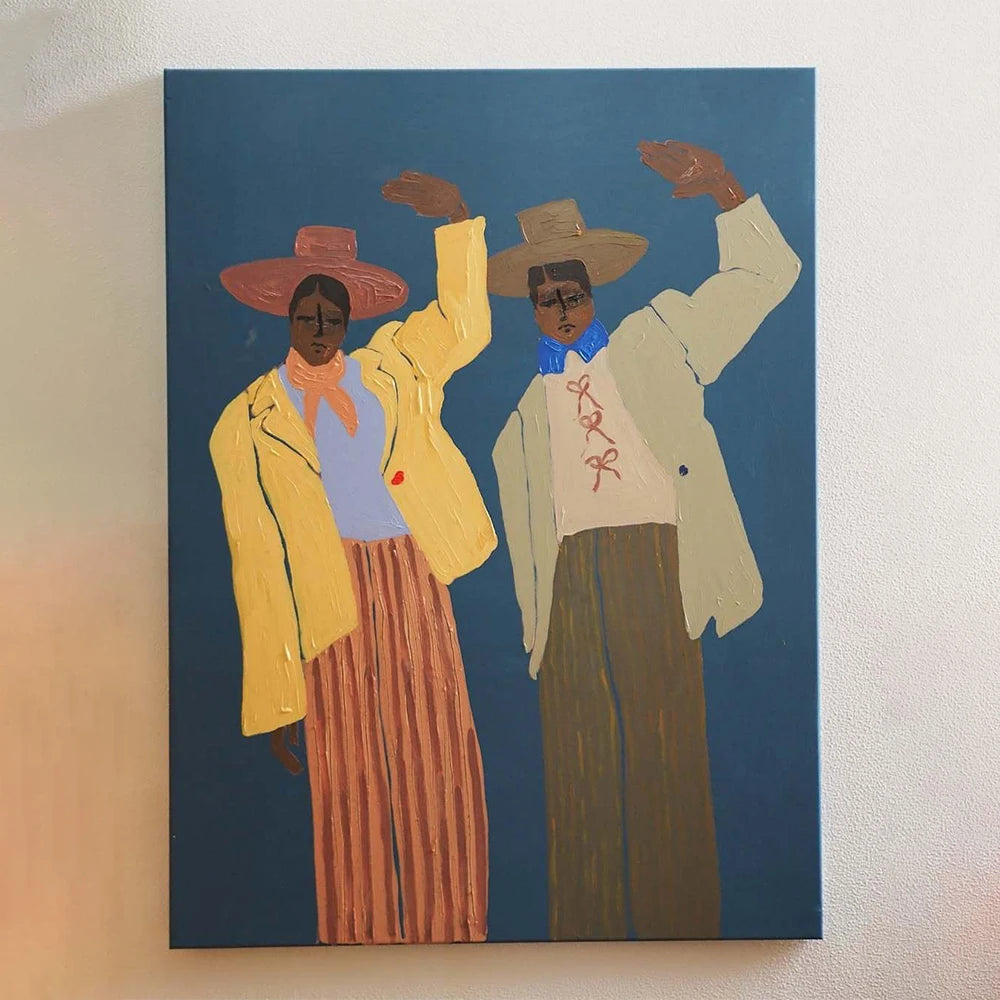 Two Waving